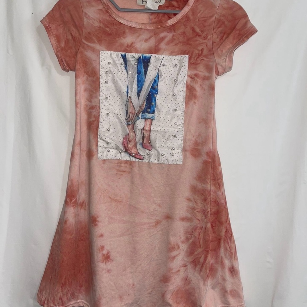 Tie-Dye Graphic T-Shirt Dress